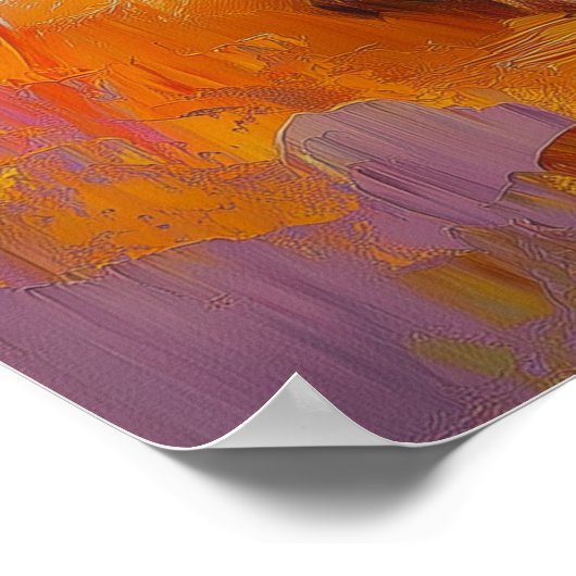 Delicate Persian Kitten — Cute Pastel Art Print ポスター (角)