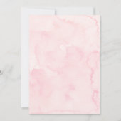 Delicate Pink Bow Girl Baby Sprinkle 招待状 (裏面)