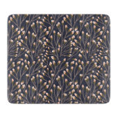 Delicate Pink Buds on Brown Branches カッティングボード (正面)