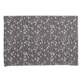 Delicate Pink Buds on Brown Branches 枕カバー (正面右)