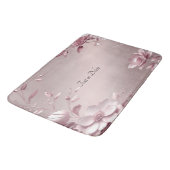 Delicate Pink Floral Bath Mat バスマット (アングル)