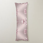 Delicate Pink Floral Body Pillow ボディピロー (裏面 (縦))