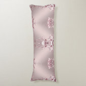 Delicate Pink Floral Body Pillow ボディピロー (正面縦)