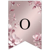 Delicate Pink Floral Bunting Flag バンティングフラッグ (第2の旗)