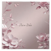 Delicate Pink Floral Ceramic Tile タイル (正面)
