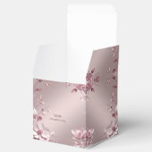 Delicate Pink Floral Favor Box フェイバーボックス (オープン)