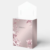 Delicate Pink Floral Favor Box フェイバーボックス (オープン)