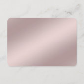 Delicate Pink Floral Frame Detail エンクロージャーカード (裏面)