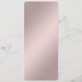 Delicate Pink Floral Frame Menu メニュー (裏面)