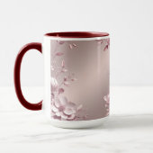 Delicate Pink Floral Mug マグカップ (左)