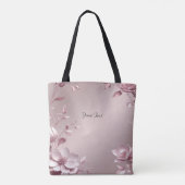 Delicate Pink Floral Tote Bag トートバッグ (裏面)