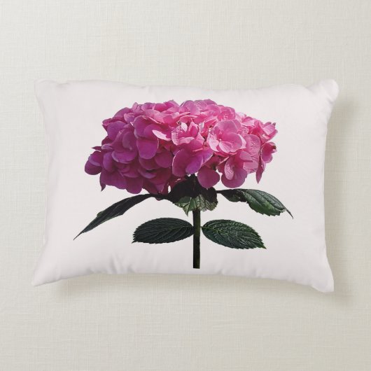 Delicate Pink Hydrangea アクセントクッション (裏面)