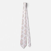 Delicate Pink & Lilac Soft Pastel ネクタイ (正面)