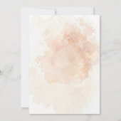 Delicate Pink Shades Glitter Glass Effect Rose  招待状 (裏面)