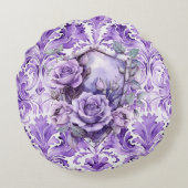 Delicate Purple Shield of Faith Round Pillow ラウンドクッション (裏面)