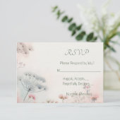 Delicate Queen Anne's Lace 出欠カード (スタンド正面)