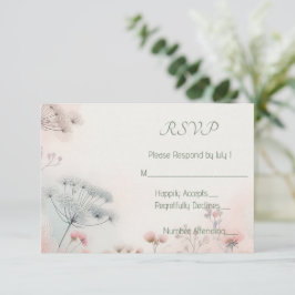 Delicate Queen Anne's Lace 出欠カード