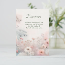Delicate Queen Anne's Lace Enclosure card サンキューカード