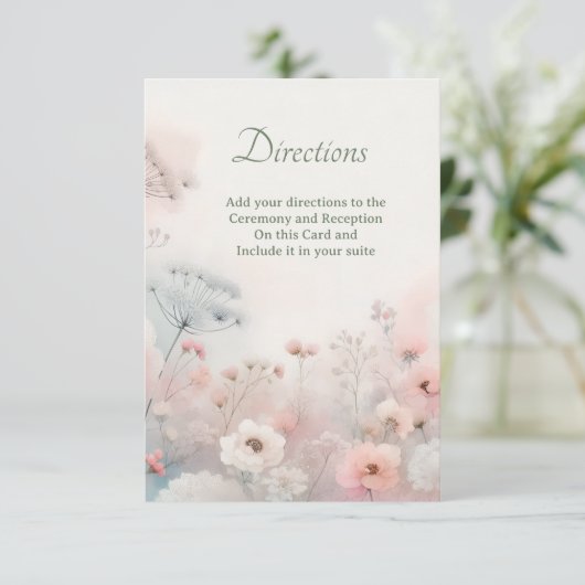 Delicate Queen Anne's Lace  Enclosure card サンキューカード (スタンド正面)