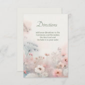 Delicate Queen Anne's Lace  Enclosure card サンキューカード (正面/裏面)