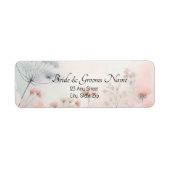 Delicate Queen Anne's Lace Return Address Labels ラベル (正面)