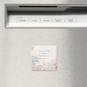 Delicate Queen Anne's Lace Save the Date Magnet マグネット (インサイチュ (食洗機))
