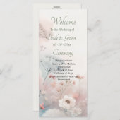 Delicate Queen Anne's Lace Wedding プログラム (正面/裏面)