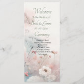 Delicate Queen Anne's Lace Wedding プログラム (正面)