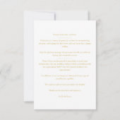 Delicate Red & Fake Gold SnowFlake 3 Photos セーブザデート (裏面)