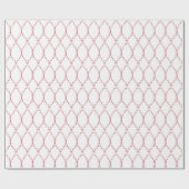 Delicate Red Geometric Pattern Giftwrap ラッピングペーパー (フラット)