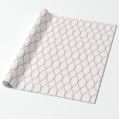 Delicate Red Geometric Pattern Giftwrap ラッピングペーパー (アンロールド)