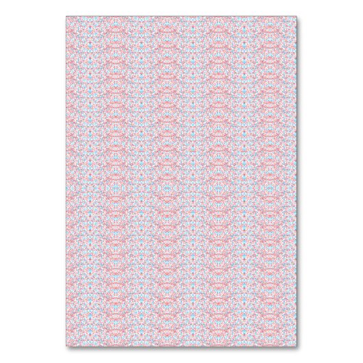 Delicate, repeating, light pink and light blue pat テーブルナンバー (正面)