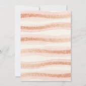 Delicate Romantic Rose Gold Glitter Baptist  招待状 (裏面)