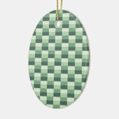 Delicate Shades of Green in Pastel セラミックオーナメント (左)