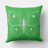 Delicate Sketch Butterfly クッション (裏面)