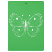 Delicate Sketch Butterfly クリップボード (裏面)