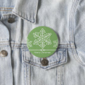 Delicate Snowflakes Christmas Button 缶バッジ (インサイチュ)