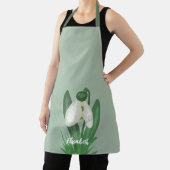 Delicate Spring Snowdrop Flower  エプロン (インサイチュ)