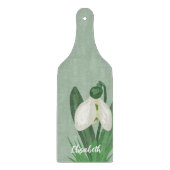 Delicate Spring Snowdrop Flower  カッティングボード (正面)