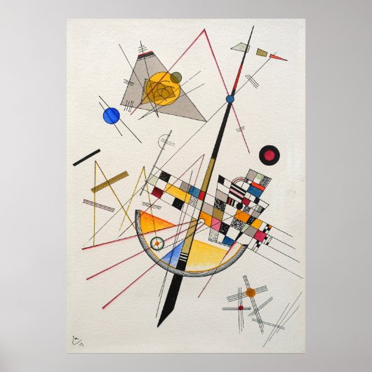 Delicate Tension (1923) by Wassily Kandinsky ポスター (正面)