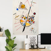 Delicate Tension (1923) by Wassily Kandinsky ポスター (ホームオフィス)