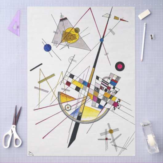Delicate Tension #85 -  Kandinsky Art Decoupage  薄葉紙 (クラフト)