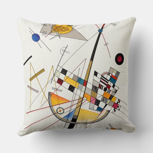 Delicate Tension, No. 85 by Wassily Kandinsky クッション (裏面)
