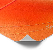 Delicate Tropical Flower in Orange and Yellow ポスター (角)