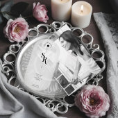 Delicate Vellum Transparency Elegant Black & White ベラム紙招待状