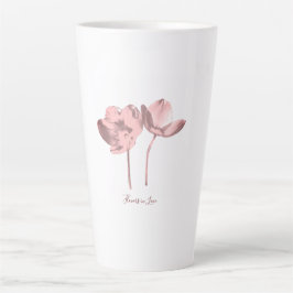 Delicate Vintage Flowers – Elegant Fantasy Garden  カフェラテマグ