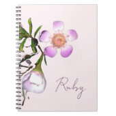 Delicate Wax Flower Bloom ノートブック (正面)