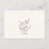 Delicate Wedding Details Insert Card エンクロージャーカード (裏面)