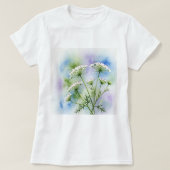 Delicate white flowers tシャツ (デザイン正面)