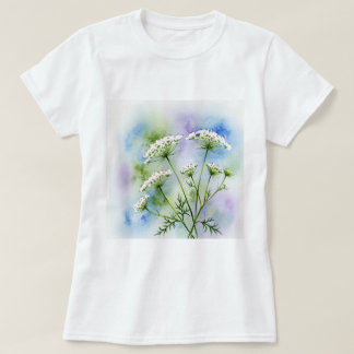 Delicate white flowers tシャツ